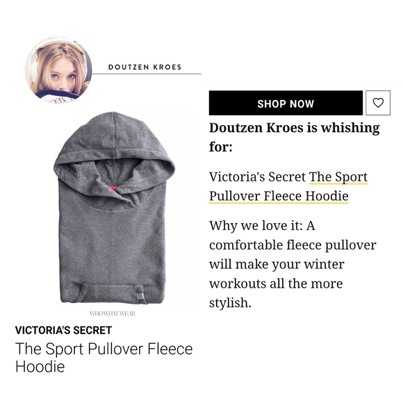 Victoria's Secret Fleece Hoodie Purple Size Small - Picture 15 of 15